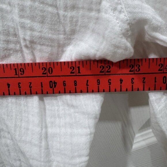 We the Free White Gauze Long Sleeve Oversized Pullover‎ Wrap Size Small S - Picture 8 of 9